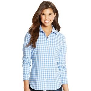 Vineyard Vines light blue and white button down